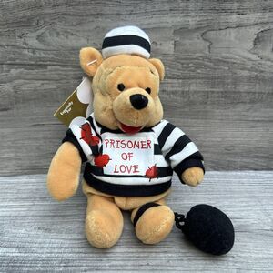 Disney Winnie The Pooh PRISONER OF LOVE 8" Bean Bag Plush Stuffed Animal